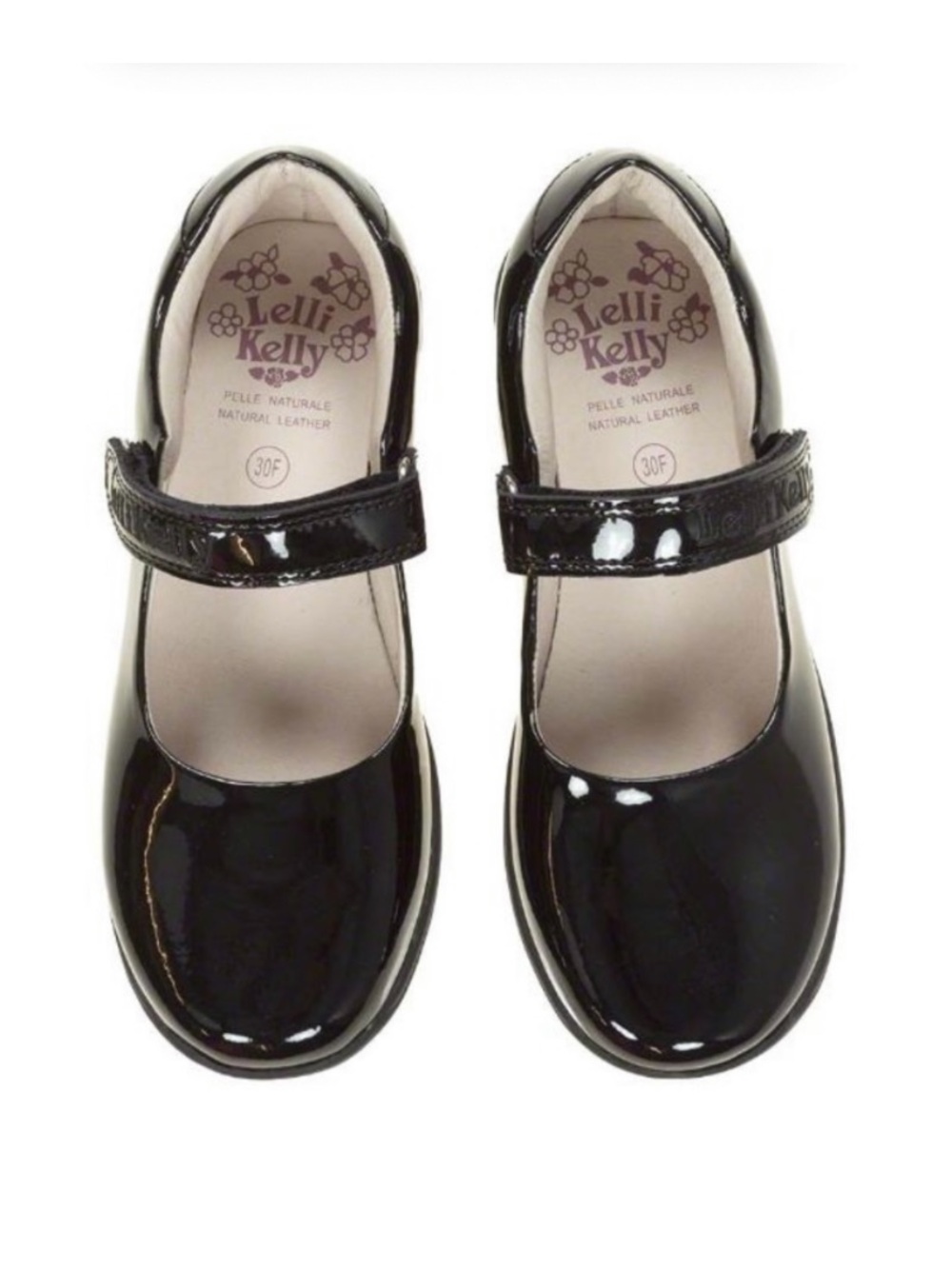 Lelli Kelly nwt size 33f Girls Black Patent Mary Jane Dress Shoes